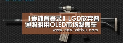 【爱体育登录】LGD放弃普通照明用OLED市场聚焦车用OLED(图1) 爱体育登录
